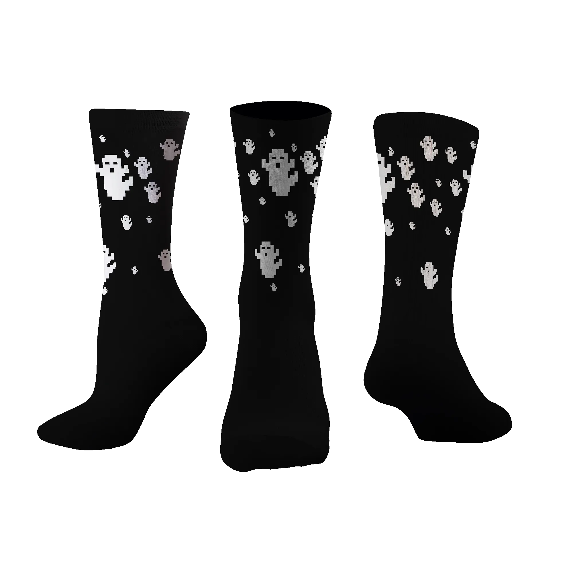 Custom "Ghost" Halloween Crew Socks