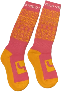Yield Kids Snow Sock Pink